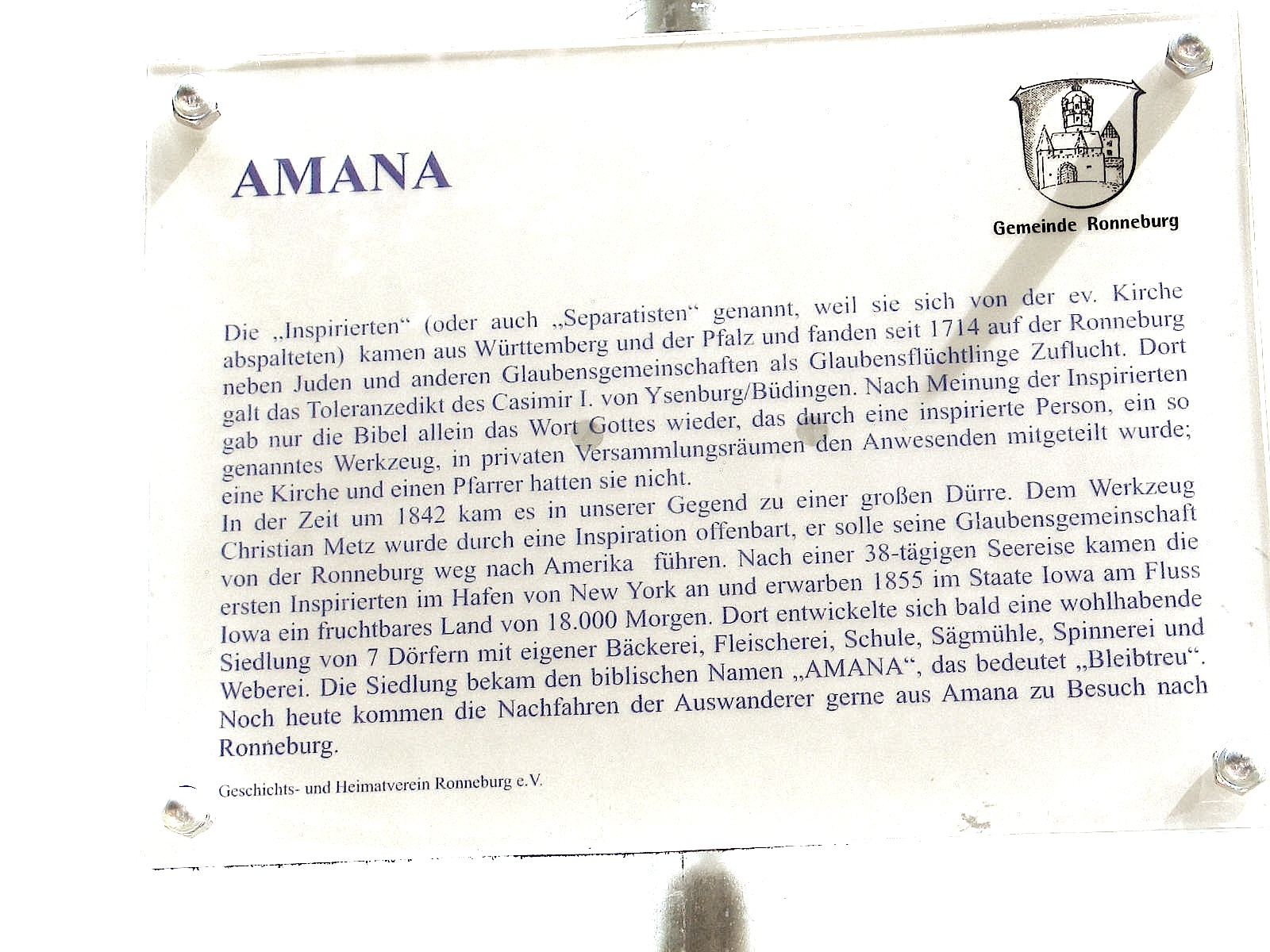 Amana sign